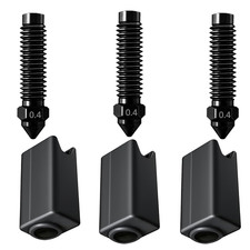 For ELEGOO Centauri Carbon Extruder Hotend Hardened Steel Nozzle, 3 0.4Mm Wear- picture