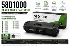 58D1000 Black Toner Cartridge Compatible for Lexmark MS725 MS821 MS822 MS823 MS8 picture