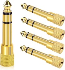 Aqdocvf 5-Pack 3.5mm to 1/4