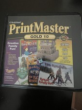 PrintMaster Gold 10 & PrintMaster 7 Deluxe Broderbund Software picture