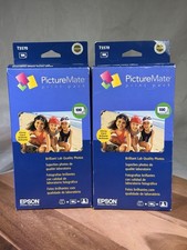 Lpt Of 2 NEW Epson PictureMate Print Inkjet Cartridge 100 Glossy Paper 09/2008 picture