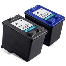 2pk Printronic For HP 21 22 Ink Cartridges Combo pack C9351AN C9352AN picture