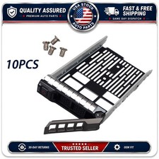 10 Pack 3.5in Hard Drive Caddy Tray For Dell PowerEdge R720xd R730xd T630 New picture