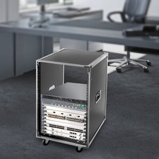 16U Cabinet Portable Rolling Network Server Rack w/ Wheels For KTV Conference picture