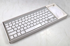 NEW Apple A1314 BT Wireless Keyboard White Aluminum Magic & Mouse A1296 picture