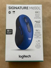 NEW LOGITECH SIGNATURE M650 L WIRELESS MOUSE 910-006232 BLUE FOR LARGE HANDS picture