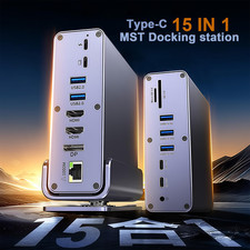 Thunderbolt 3/4 & USB-C Docking Station | 15-in-1,Triple 4K Display,100W PD,RJ45 picture