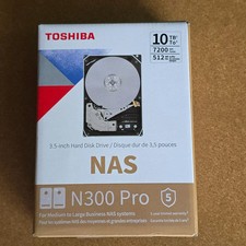 Toshiba N300 Pro 10TB NAS Hard Drive SATA 3 6Gb/s 7200 RPM 512MB Cache - NEW picture