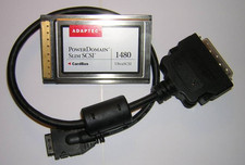 Adaptec PowerDomain SlimSCSI APD-1480 Ultra SCSI CardBus PC Card + HD50 Cable picture