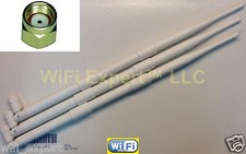 White 3 x 9dBi RP-SMA Antennas (3) for D-Link DIR-655 HIGH GAIN USA picture