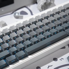 133 Keys PBT Doubleshot Shine Through Keycaps Fits 60% 65% 75% 100% Cherry picture