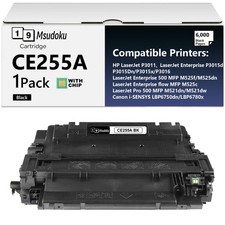 1 Pack CE255A Toner Cartridge For HP LaserJet Enterprise P3015d 500 MFP M525f/dn picture