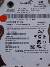 Seagate ST980811AS / 9S1132-070 / 3.CLF / WU / 100398689 REV C - 80GB Hard Disk picture