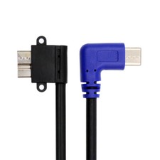 Cablecy  10Gbps Angled USB-C Type-C Male Host to Micro USB3.0 B Type Male picture