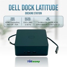 Dell USB-C 4K Thunderbolt Dock Station for Latitude 5501 5510 Laptop NO ADAPTER picture