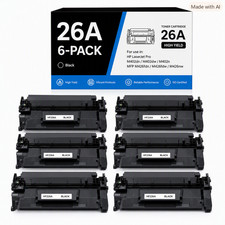 6 PK For HP 26A CF226A Black Toner Cartridge for LaserJet Pro M402 M426 picture