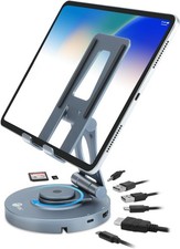USB-C Hub Stand - iPhone 15 / iPad mini/Tablet Stand Docking Station, Rotatable picture
