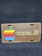 VINTAGE APPLE - Apple 3 License Plate Tag Early 1980s Employee Owned picture