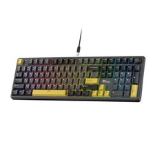 RK ROYAL KLUDGE X104 Mechanical Keyboard, Silent Linear Switch, Lightning Yellow picture