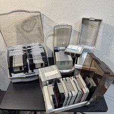 Vintage 232 Lot 3.5” USED & NEW Floppy Disk Windows Corel Norton Morph + 4 Cases picture