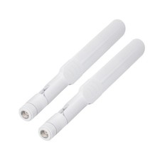 2pcs Dual Band WiFi 2.4GHz 5.8GHz 8dBi RP-SMA White Antenna for IP Camera Router picture