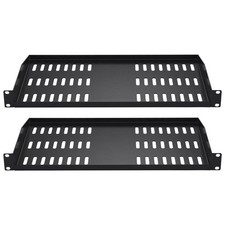 1U Rack Shelf Set (2 pcs), 10