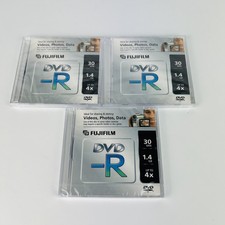 Fujifilm DVD-R  1.4GB 4x Blank Discs New Sealed Lot of 3 picture