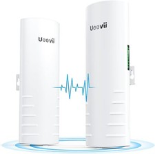 Pair UeeVii CPE830 Gigabit Wireless Bridge 48V PoE Point to Point WiFi Extender picture