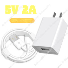 USB Wall Charger Block Fast Charging Cable For iPhone 6 7 8 XR 14 11 12 13 14 SE picture