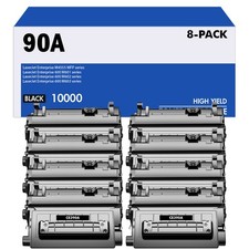 8 PACK Black CE390A 90A Toner Cartridge For HP LaserJet M4555f M601dn M603n picture