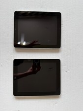 Set of 2 Apple iPad 1st Gen 16GB Silver Model A1219 WiFi - No Power picture