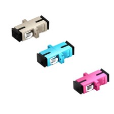 6Pcs SC to SC Multimode OM3 OM4 Fiber Optic Connector Coupler Flange Adapter picture