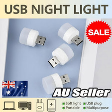 6 PCS USB Portable LED Lamp Night Light Small Round Lamp Computer Mobile Power picture