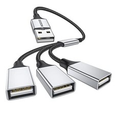 3 In 1 USB Splitter Y Cable USB A Male to 4 USB Female Expander Adapter picture