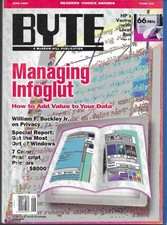BYTE MAGAZINE JUNE 1992 VOL. 17 NO. 6 (VG) MORE BYTES IN EBAY STORE DISCOUNTS picture