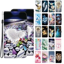 Flower Butterfly Wallet Cover Case for Nokia 6.2 2.4 5.4 Sharp Sense Wiko Y82 picture