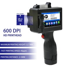 EURANNIT E15-1 Handheld Inkjet Printer 25.4mm Portable QR Barcode Coder picture