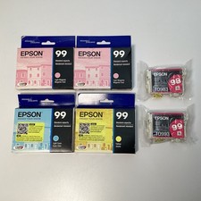 Lot of 6 Genuine Epson 98 & 99 Claria Ink Cartridges - Artisan 700 710 837 -2025 picture