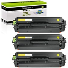3PK CLT-Y504S Y504S Toner Yellow Fit For Samsung CLX-4195N CLX-4195FN CLX-4195FW picture