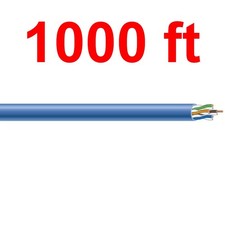SOUTHWIRE 1000 ft. Blue 24/4 CAT5e CMP (Plenum) Data Cable in Wooden Reel picture