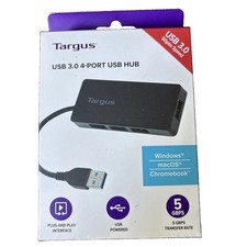 Targus ACH124US USB 3.0 4-Port Hub SuperSpeed 5Gbps Black NEW picture