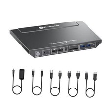 AV Access KVM Switch 2 Monitors 2 Computers, 4K@60Hz KVM Docking Station 10 picture