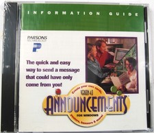 Announcements 4.0 CD-ROM Software for Windows, Posters, Banners, Greeting Cards, picture