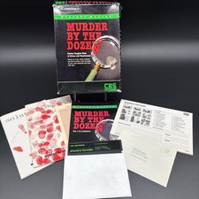 CBS Software Murder By The Dozen Commodore 64 Computer Game on 5.25