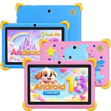 7 Inch Android 13 with Parental Control, 8+64GB Storage Learning Tablet for Kids picture