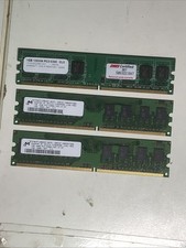 3GB DDR2 PC2-5300 Desktop RAM 3x1GB Micron DMS 667MHz DIMM Memory picture
