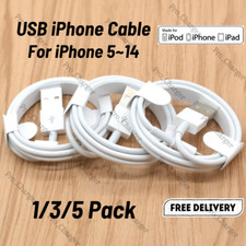 Wholesale Bulk Lot USB Cable 3Ft 6Ft For Apple iPhone 14/13/12/11/8 Charger Cord picture