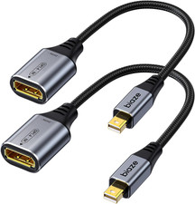8K Mini Displayport to Displayport 1.4 Adapter 2 Pack picture