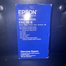 Epson ERC-38 B - BLACK Ribbon Cartridge Genuine OEM - NEW SEALED picture