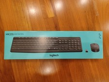 NEW Logitech MK235 USB Wireless Optical Keyboard & Mouse Set Black unopened picture